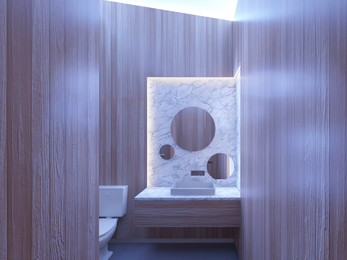 Contemporary modern design bath