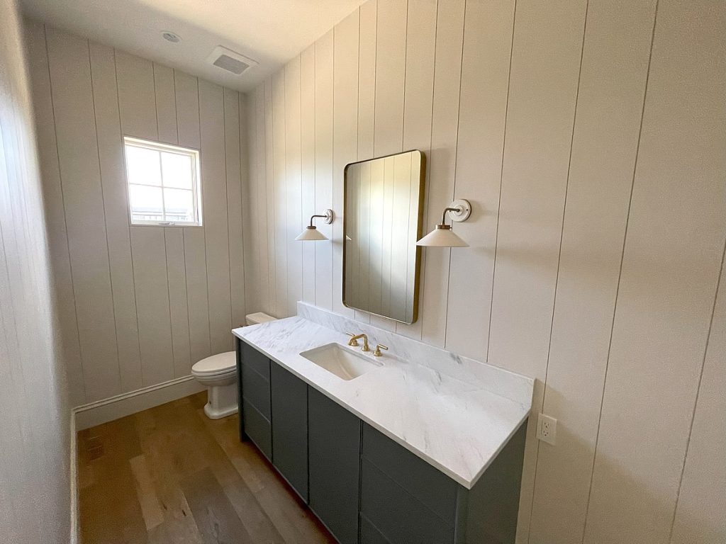Classic design dream home guest bath